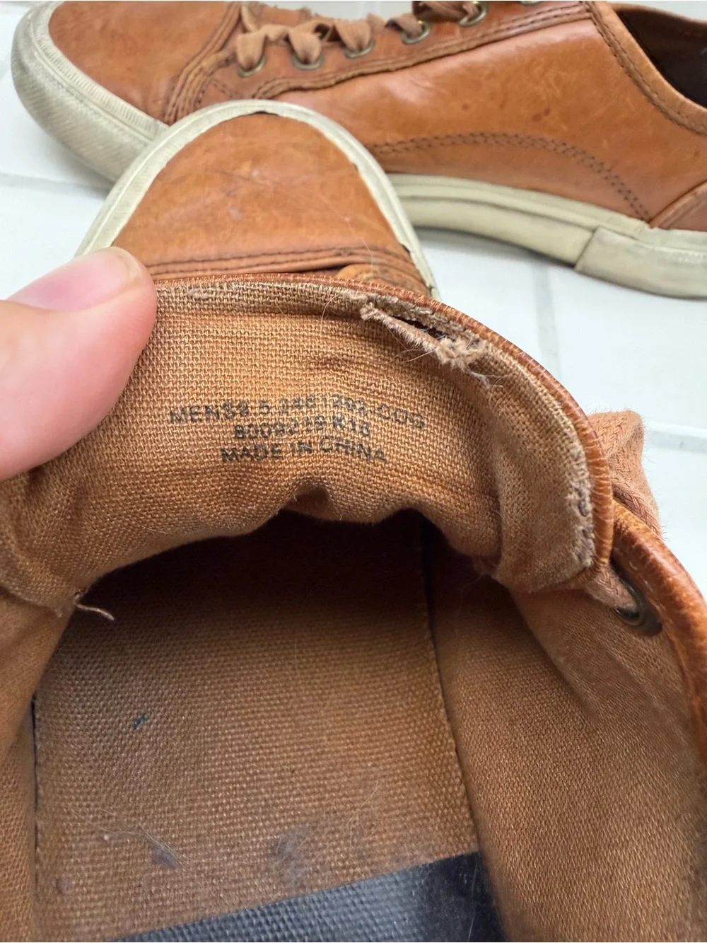 Frye Chambers Low Men’s Brown Leather Sneakers